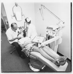 Dental procedure at the Empire Dental Building, Santa Rosa, California, 1971 (Digital Object)