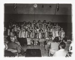 Accordion group recital of the American Music School, Santa Rosa, California, 1957 (Digital Object)