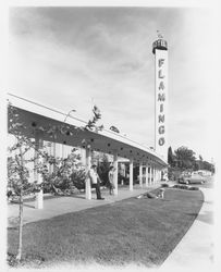 Portico of the Flamingo Hotel, Santa Rosa, California, 1959 (Digital Object)