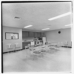 Staff break area in the Bank of Sonoma County, Sebastopol, California, 1971 (Digital Object)