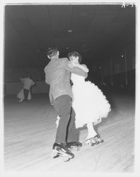 Couple dancing in the Skating Revue of 1957, Santa Rosa, California, April, 1957 (Digital Object)