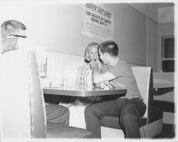 Eating a banana split at Gordon&#39;s, Santa Rosa, California, 1959 (Digital Object)