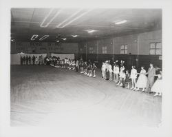 Presentation of skaters in the Skating Revue of 1957, Santa Rosa, California, April, 1957 (Digital Object)