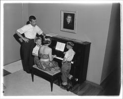 Peck family at home, Santa Rosa, California, 1957 (Digital Object)