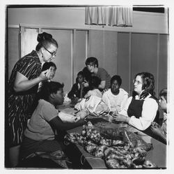 Students at Doyle Park School learning to crochet, Santa Rosa, California, 1972 (Digital Object)