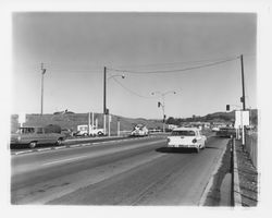 Highway 101 construction at the Steele Lane intersection, Santa Rosa, California, 1964 (Digital Object)