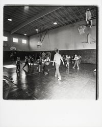Playing basketball at Santa Rosa Boys Club, Santa Rosa, California, 1976 (Digital Object)