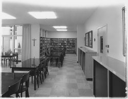 Study hall in Ursuline residence hall, Santa Rosa, California, 1960 (Digital Object)