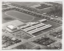 Aerial view of Herbert Slater Junior High, Santa Rosa, California, 1958 (Digital Object)
