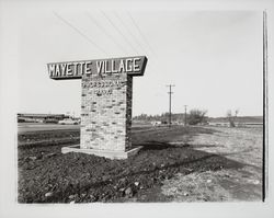 Sign for Mayette Village Professional Park, Santa Rosa, California, 1959 (Digital Object)