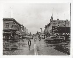 Looking north on Mendocino Ave. from Fifth Street, Santa Rosa, California, 1958 (Digital Object)