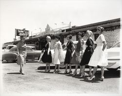 Ceci and models at the Farm Hand, Santa Rosa, California, 1960 (Digital Object)