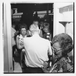 Attendees at the Zumwalt Chrysler-Plymouth Center Open House, Santa Rosa, California, 1971 (Digital Object)