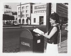 Mailing a letter, Santa Rosa , California, 1964 (Digital Object)