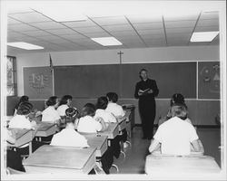 Classrooms at Ursuline High School, Santa Rosa, California, 1958 (Digital Object)