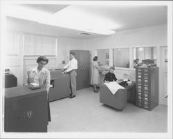 Sonoma Mortgage Corporation office and staff, Santa Rosa, California, 1958 (Digital Object)
