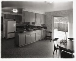 Kitchen in Saint Francis Acres model home, Santa Rosa, California, 1958 (Digital Object)