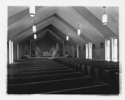 Interior of St. Sebastian&#39;s Catholic Church, Sebastopol, California, 1957 (Digital Object)