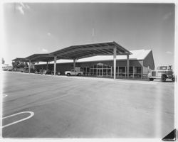 Truck display area of Stevenson Equipment Company Incorporated, Santa Rosa, California, 1964 (Digital Object)