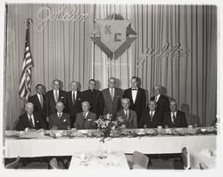 Head table at Knights of Columbus Golden Jubilee dinner, Santa Rosa, California, 1958 (Digital Object)
