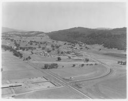 Aerial view of Highway 12, Oakmont and Oakmont Golf Course, Santa Rosa, California, 1964 (Digital Object)