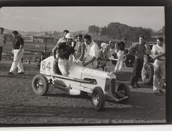 Midget automobile racing at Di Grazia Motordrome, Santa Rosa,California, 1939 (Digital Object)