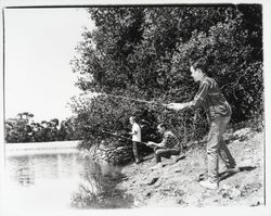 Fishing at Palomino Lakes, Cloverdale, California, 1961 (Digital Object)