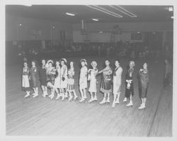 Flapper routine in the Skating Revue of 1957, Santa Rosa, California, April, 1957 (Digital Object)