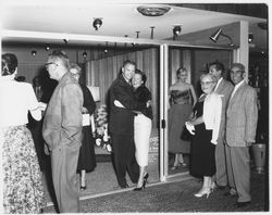 Opening night attendees at Ceci&#39;s Flamingo Shop, Santa Rosa, California, 1957 (Digital Object)