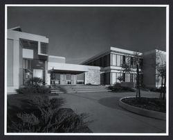 Exterior view of Sonoma County Social Services building, Santa Rosa, California, October, 1968 (Digital Object)