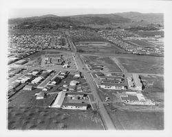 Aerial view of Mayette Village Shopping Center, Santa Rosa, California, 1960 (Digital Object)