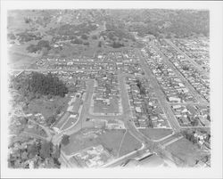 Aerial view of the Town and Country Shopping Center, Santa Rosa, California, 1960 (Digital Object)
