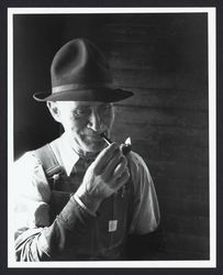 Petaluma and Santa Rosa Railroad conductor Jacko Williams, Sonoma County, California, 1936 (Digital Object)