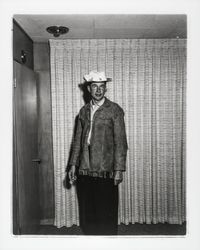 G.K. Hardt in western jacket and hat, Santa Rosa, California, 1957 (Digital Object)