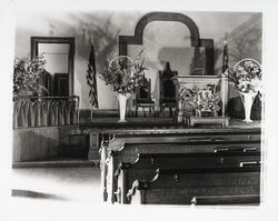 Interior of the Methodist Church, Petaluma, California, 1938 (Digital Object)