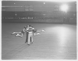 Acrobatic dancing routine in the Skating Revue of 1957, Santa Rosa, California, April, 1957 (Digital Object)