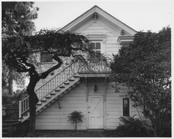 Southwest exterior view of Luther Burbank&#39;s carriage house, Santa Rosa, California, December 1, 1979 (Digital Object)