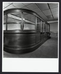 Exchange Bank teller cage from 1890, Santa Rosa, California, 1980 (Digital Object)