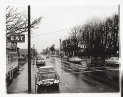 Fourth Street looking west from Pope Street, Santa Rosa, California, 1958 (Digital Object)