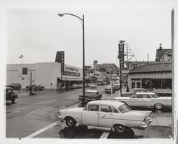 Intersection of Mendocino Ave. and Seventh Street, Santa Rosa, California, 1958 (Digital Object)