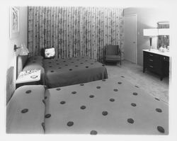 Guest room at the Flamingo Hotel, Santa Rosa, California, 1959 (Digital Object)