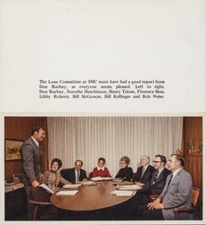 Meeting of the loan committee at Sonoma Mortgage Corporation, Santa Rosa , California, 1973 (Digital Object)